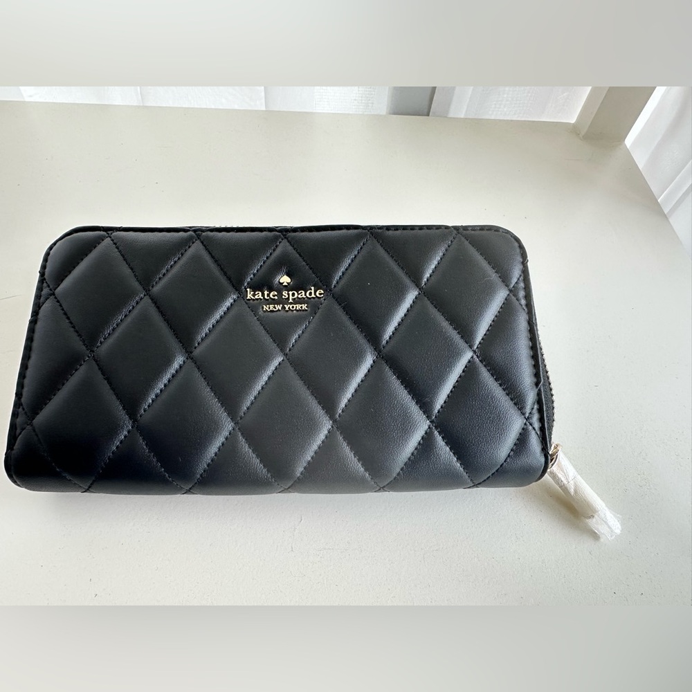 Kate Spade Black Quilted Wallet